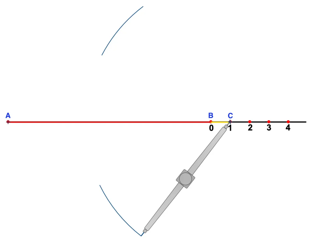 Finding line bisector of a line AC